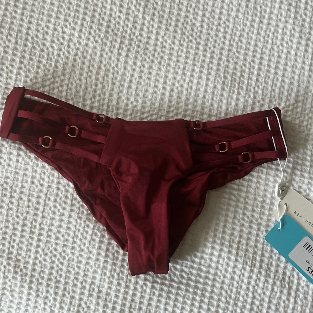 Beach Bunny maroon bottoms